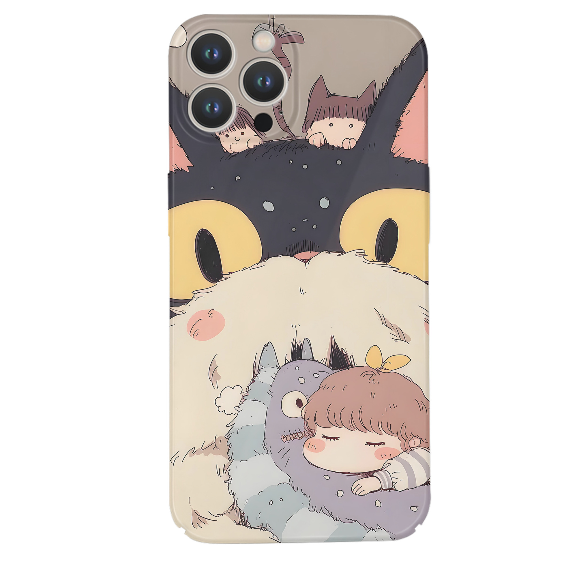 （画像用） となりのトトロ 草壁メイ 草壁サツキ My Neighbor Totoro Satsuki Kusakabe Mei Kusakabe 【iPhone 14シリーズ対応】ハードケース